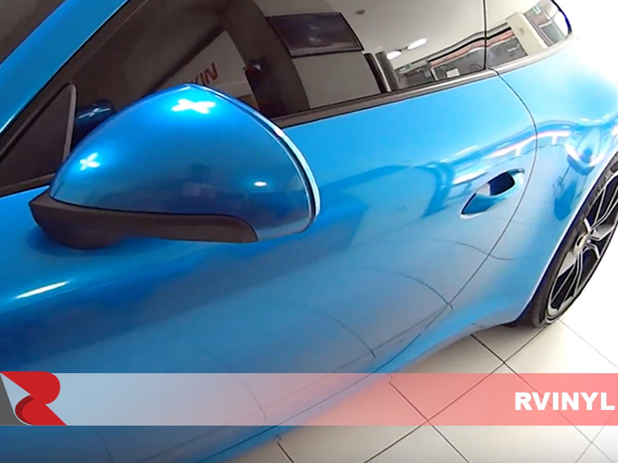 3M 2080 Series Gloss Blue Metallic Driver Wing Mirror Wrap