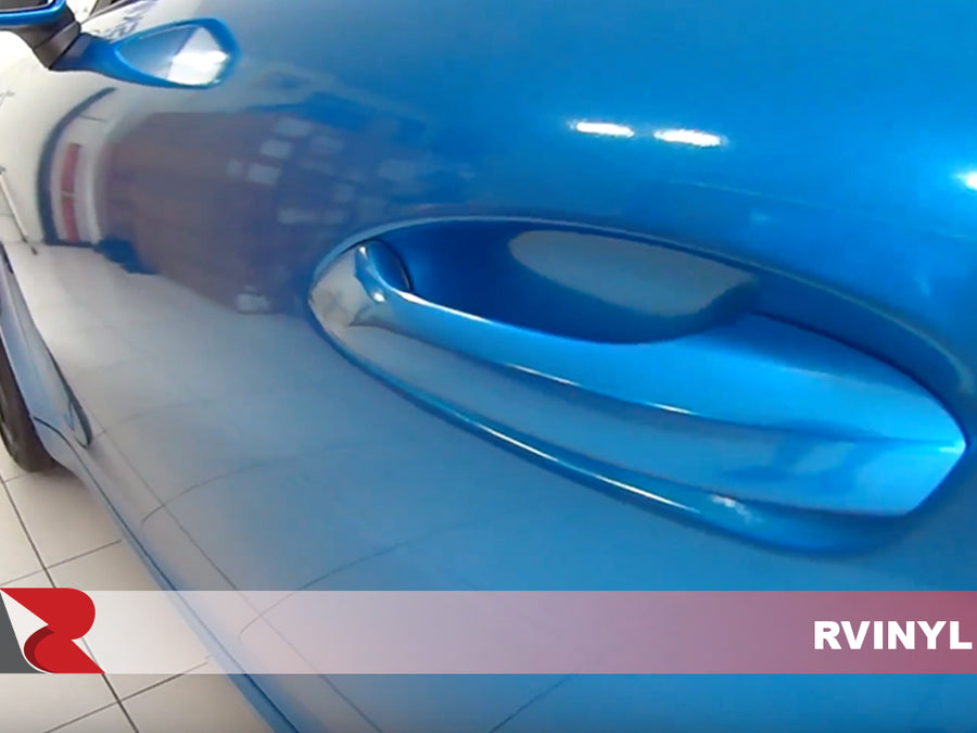 3M 2080 Series Gloss Blue Metallic Passenger Door Handle Wrap