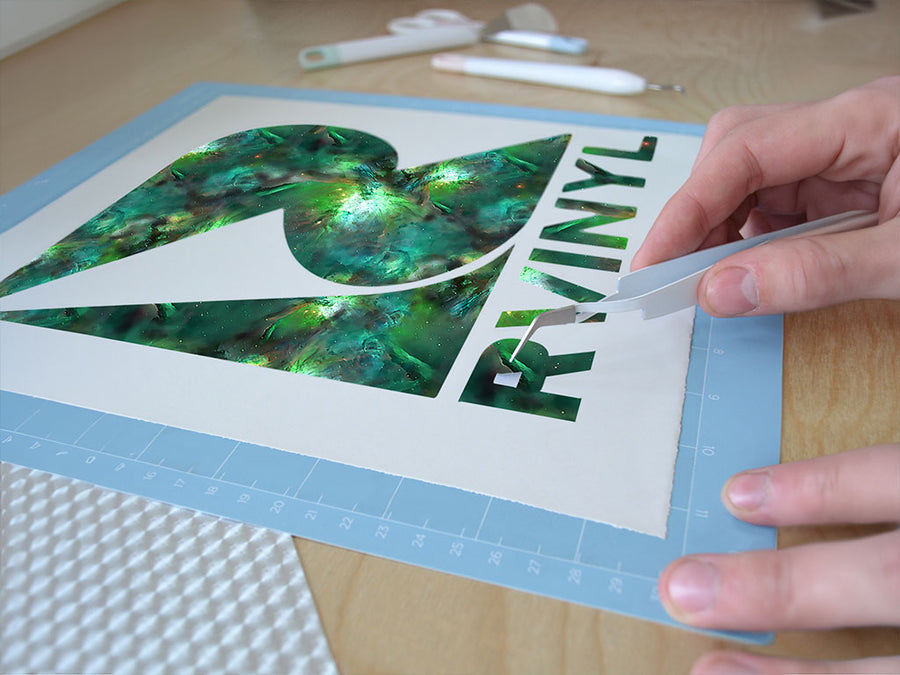 galactic green science fiction Easy Weed Craft Vinyl