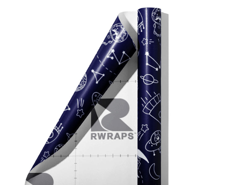Galactic Quest Science Fiction Wrap Film Sheets~Rwraps Series 914 Galactic Quest Science Fiction Scrolled Sheet~3