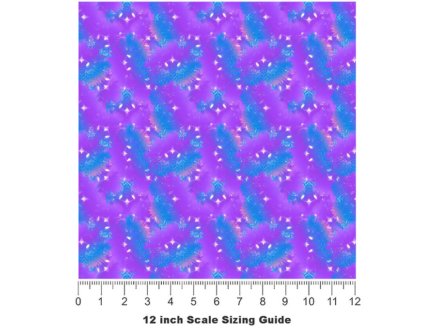 Galactic Views Tie Dye Vinyl Film Pattern Size 12 inch Scale~Rwraps Galactic Views Tie Dye Sizing Chart~2