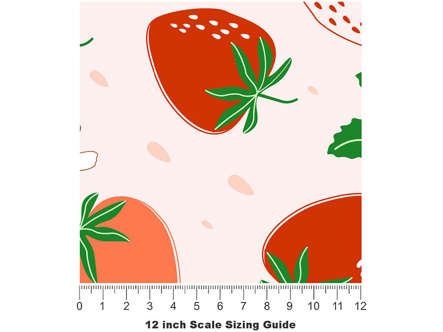 Galletta Longing Fruit Vinyl Film Pattern Size 12 inch Scale~Rwraps Galletta Longing Fruit Sizing Chart~2