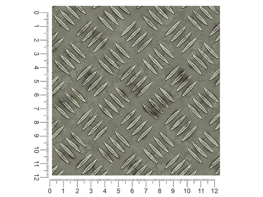 galvanized green diamond plate 1ft x 1ft Craft Sheets