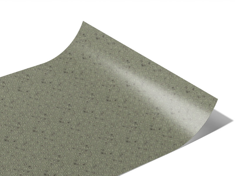 Galvanized Green Diamond Plate Series Custom Printed Wrap Film~Rwraps Series 914 Diamond Plate Digitally Printed Vinyl Wrap~0