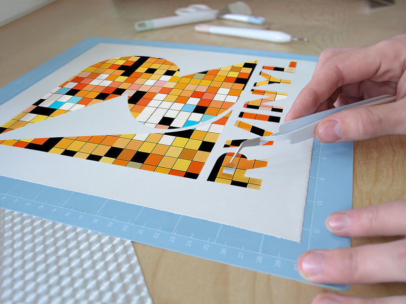 gamboge structures mosaic Easy Weed Craft Vinyl