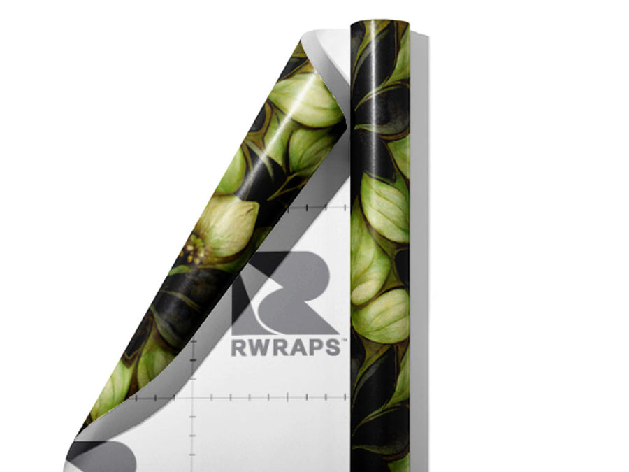 Garden Illusion Floral Wrap Film Sheets~Rwraps Series 914 Garden Illusion Floral Scrolled Sheet~3