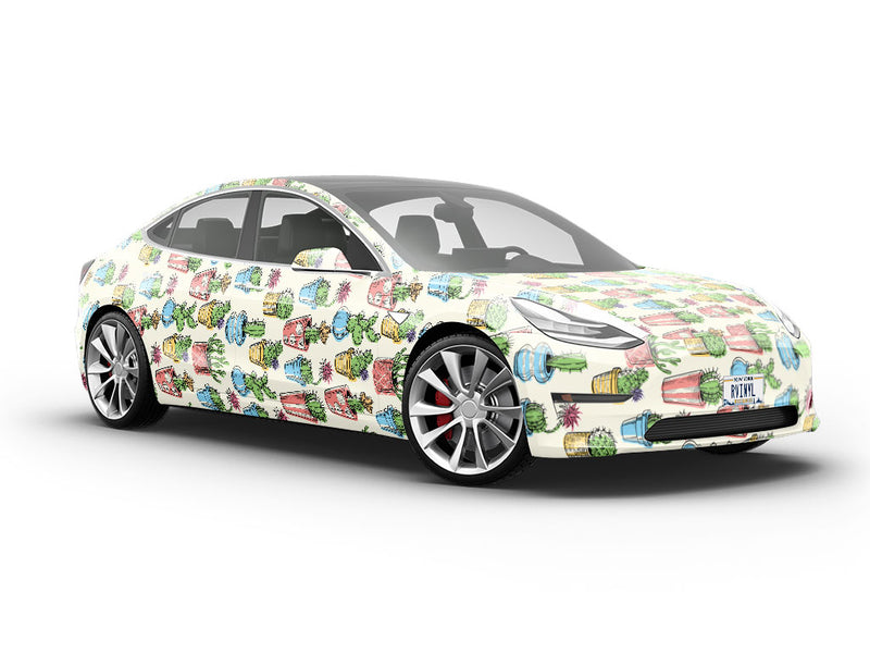 Garden Supply Cacti Vehicle Vinyl Wrap