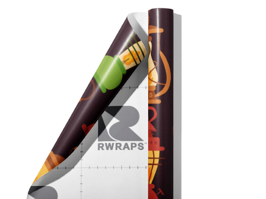 Gas Beacon Camping Wrap Film Sheets~Rwraps Series 914 Gas Beacon Camping Scrolled Sheet~3