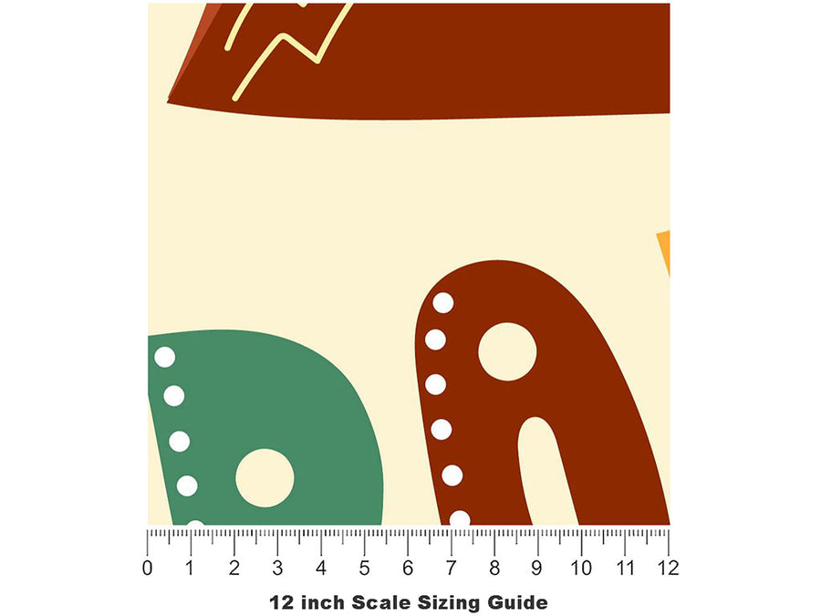 Gem State Americana Vinyl Film Pattern Size 12 inch Scale~Rwraps Gem State Americana Sizing Chart~3