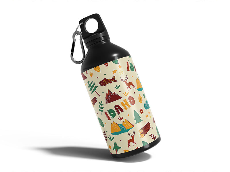 gem state Water Bottle DIY Stickers