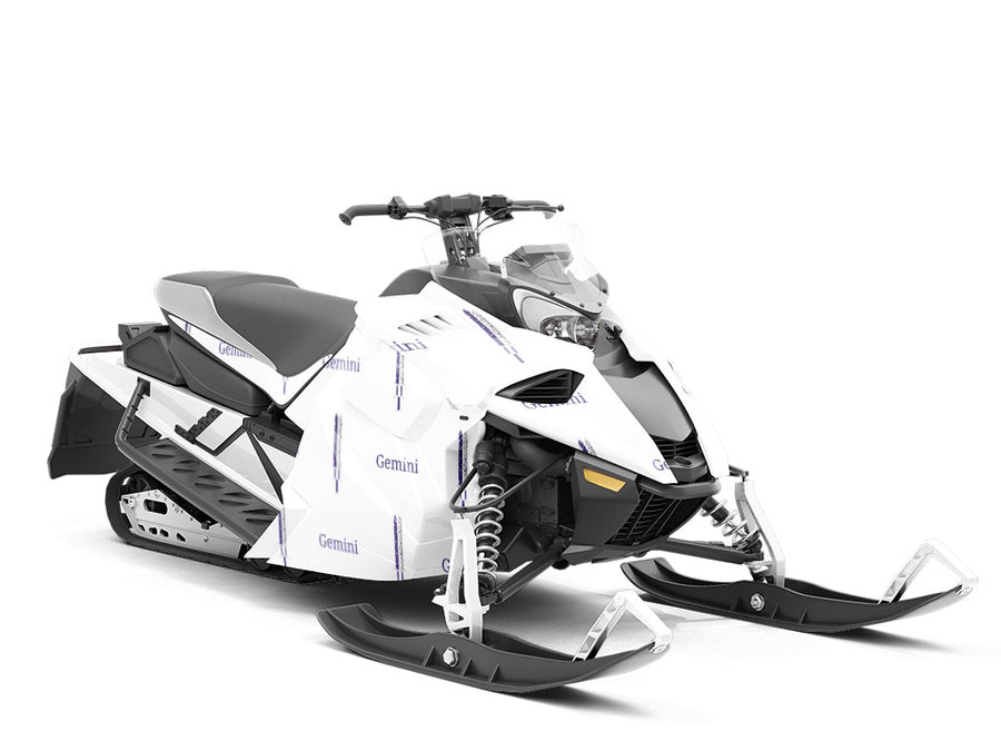 Gemini Swords Astrology Custom Wrapped Snowmobile