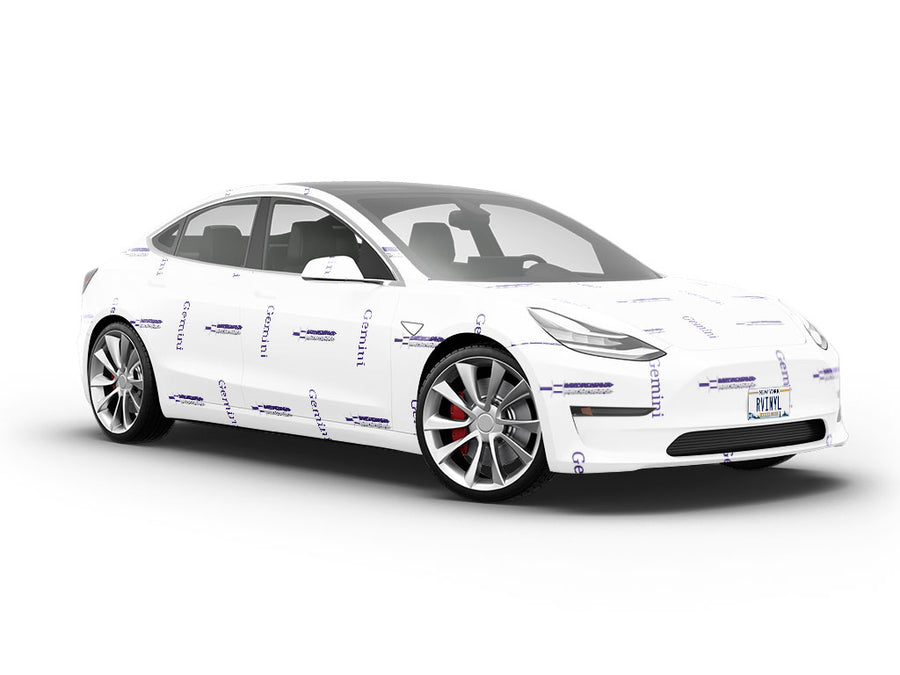 Gemini Swords Astrology Vehicle Vinyl Wrap