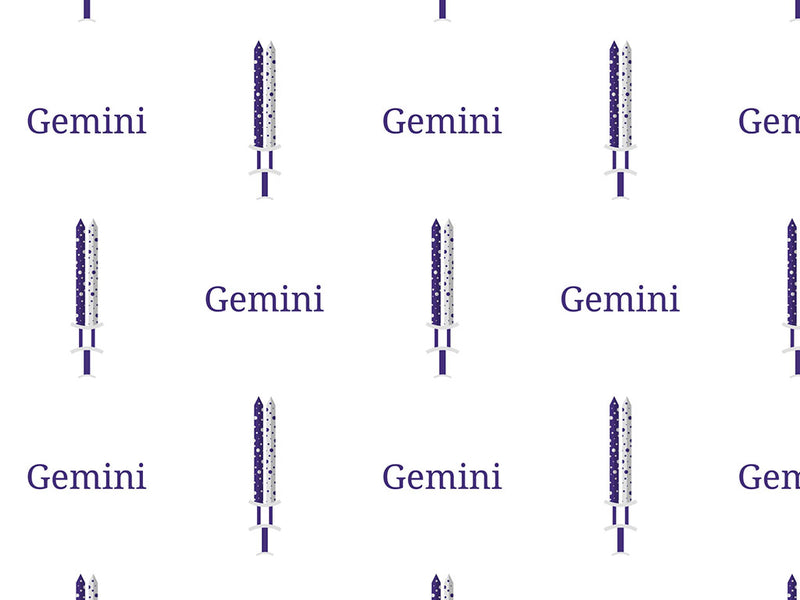 Gemini Swords Astrology Vinyl Wrap Pattern~Rwraps Series 914 Digitally Printed Vinyl Wrap~0