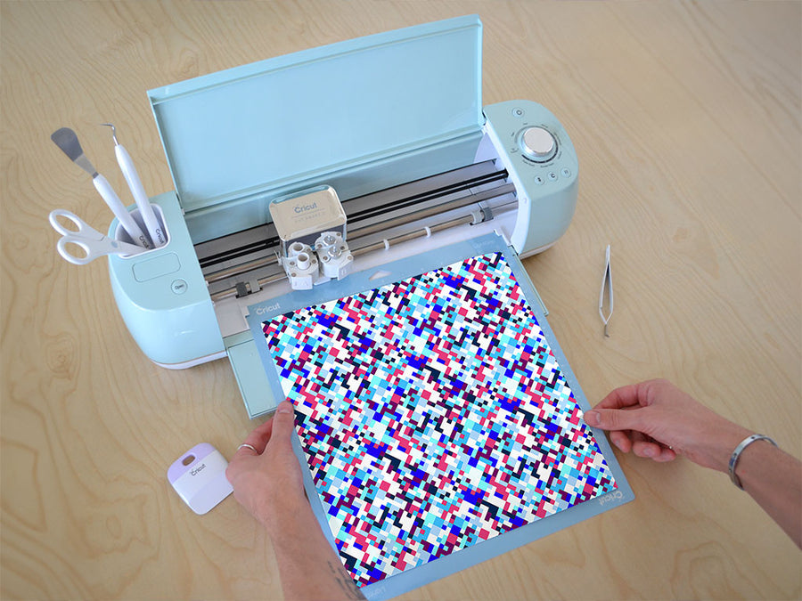 gender reveal pixel Cricut Compatible Vinyl