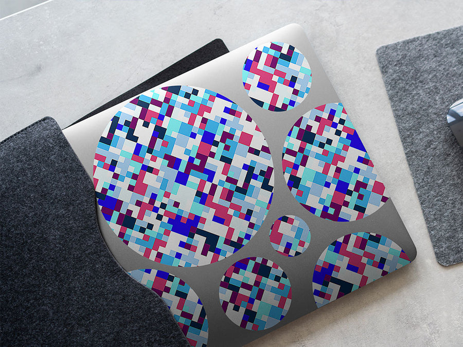 gender reveal pixel DIY Laptop Stickers