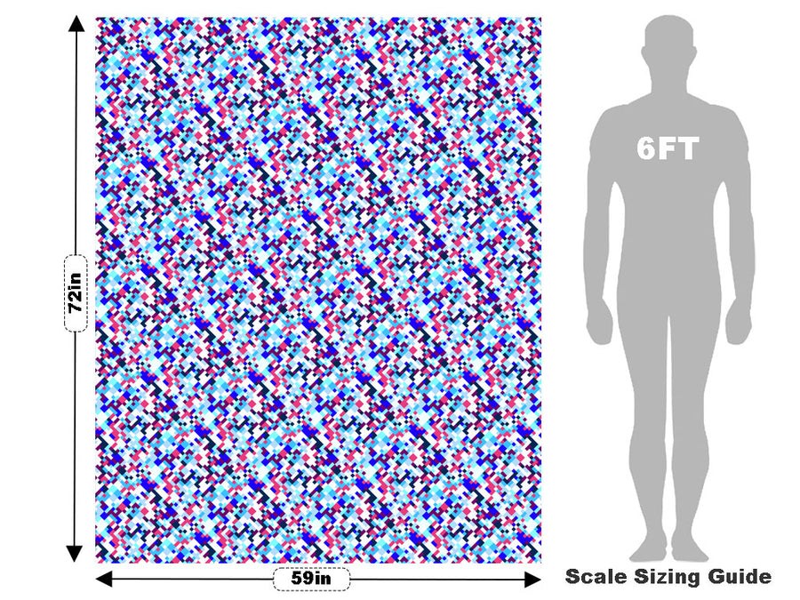 Gender Reveal Pixel Vehicle Wrap Scale~Rwraps Series 914 Gender Reveal Pixel Measurements~1