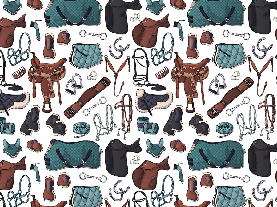 General Saddlery Sport Vinyl Wrap Pattern~Rwraps Series 914 Digitally Printed Vinyl Wrap~0