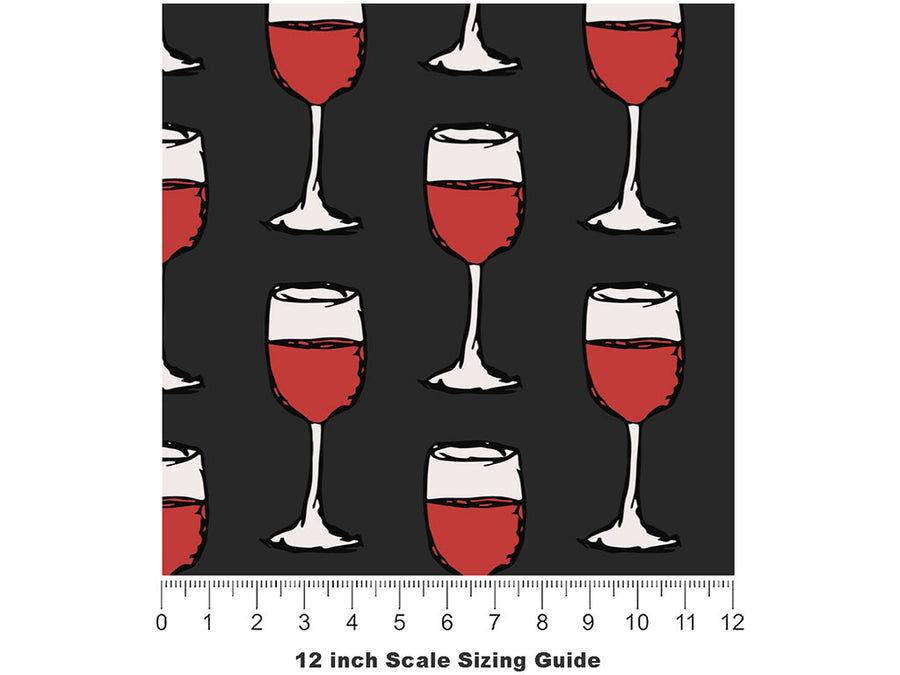 Generous Pour Alcohol Vinyl Film Pattern Size 12 inch Scale~Rwraps Generous Pour Alcohol Sizing Chart~2