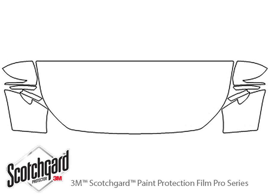 g70 3M Clear Bra Hood Precut PPF Diagram