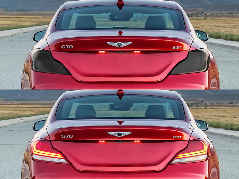 g70 Before and After Smoked Taillights