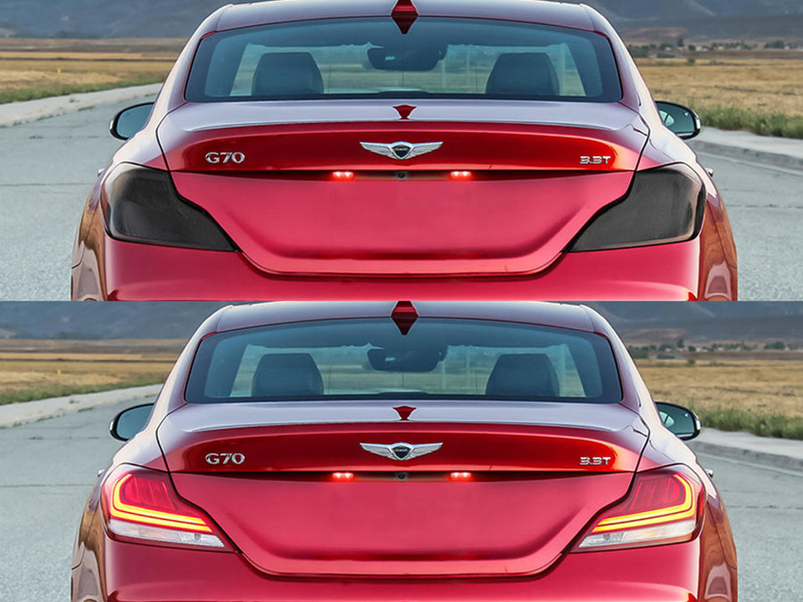 g70 Before and After Smoked Taillights