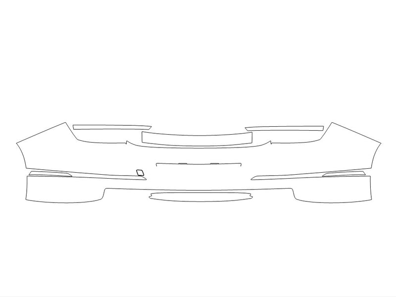 g80 Avery Dennison Clear Bra Door Cup Precut PPF Diagram
