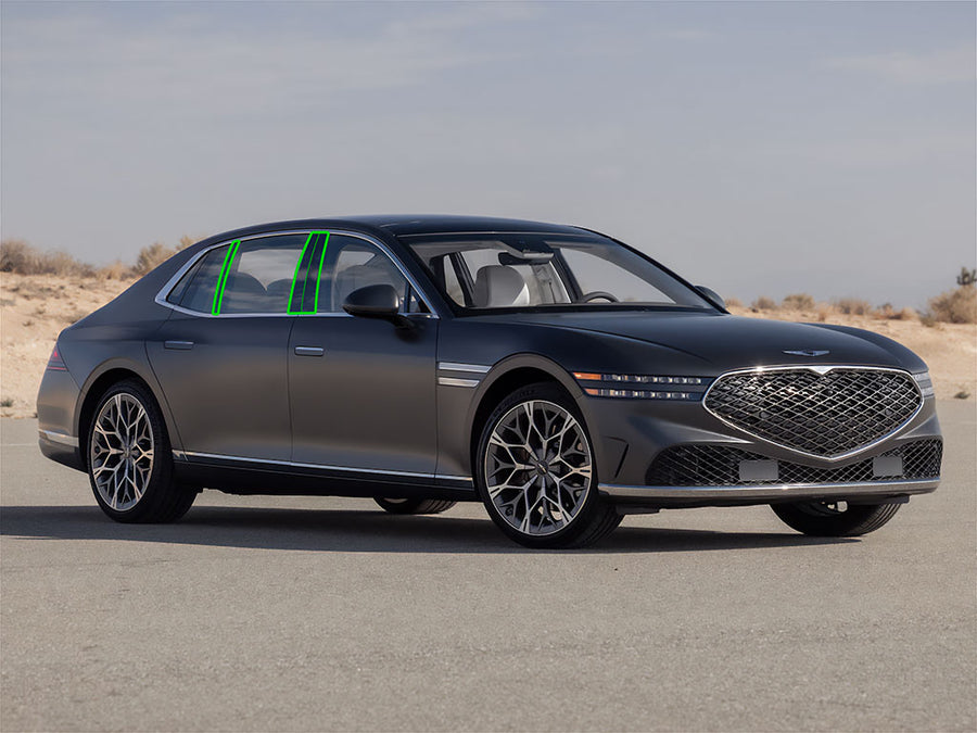 genesis g90 2023-2023 Pillar Post Trim Installation Location