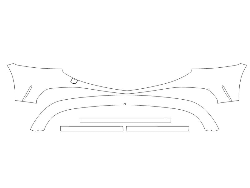 g90 3M Clear Bra Bumper Precut PPF Diagram