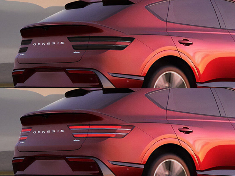 gv80 Before and After Smoked Taillights