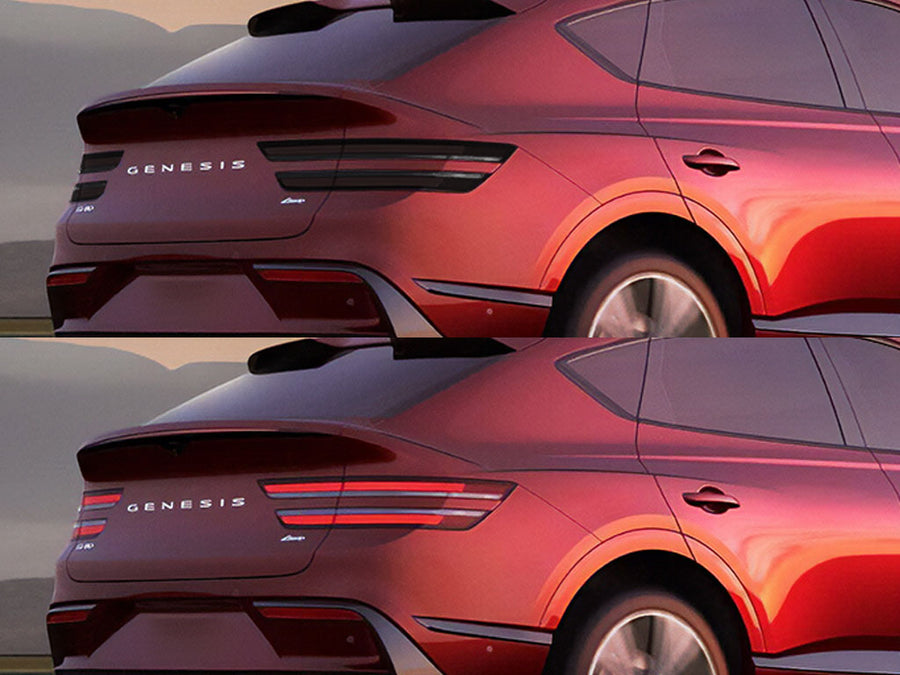 gv80 Before and After Smoked Taillights