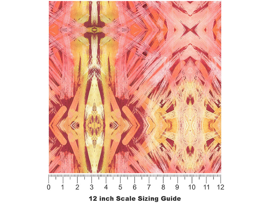 Genetic Engineering Watercolor Vinyl Film Pattern Size 12 inch Scale~Rwraps Genetic Engineering Watercolor Sizing Chart~2