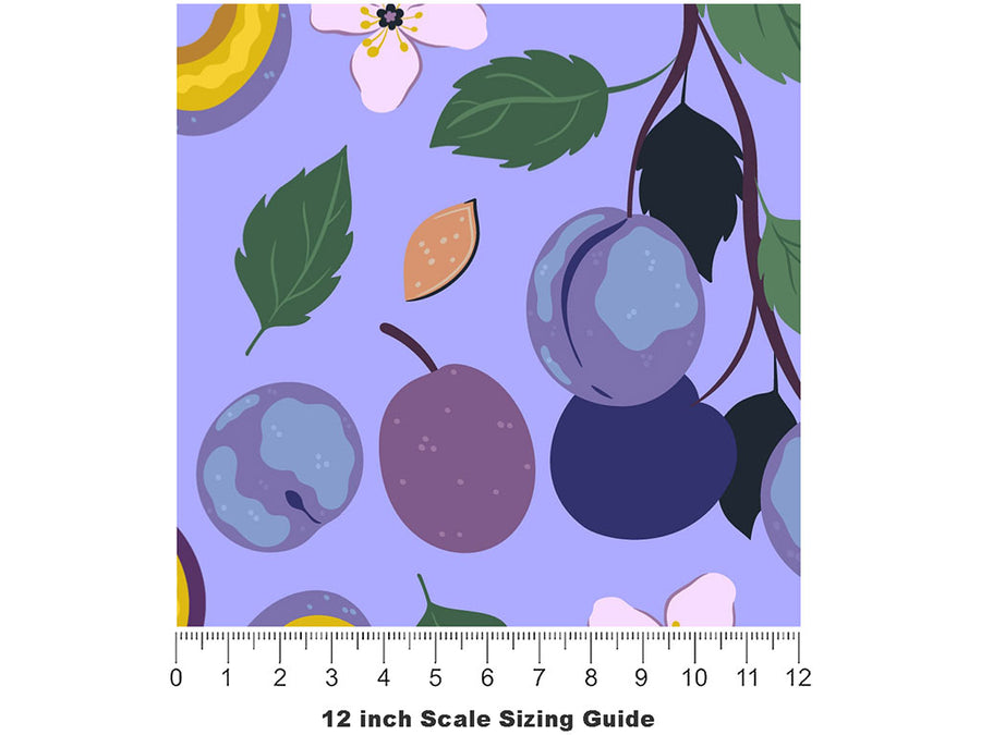 Geneva Mirabelle Fruit Vinyl Film Pattern Size 12 inch Scale~Rwraps Geneva Mirabelle Fruit Sizing Chart~2