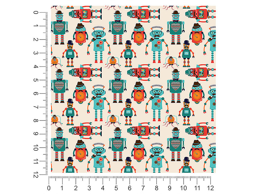 gentleman bots science fiction 1ft x 1ft Craft Sheets