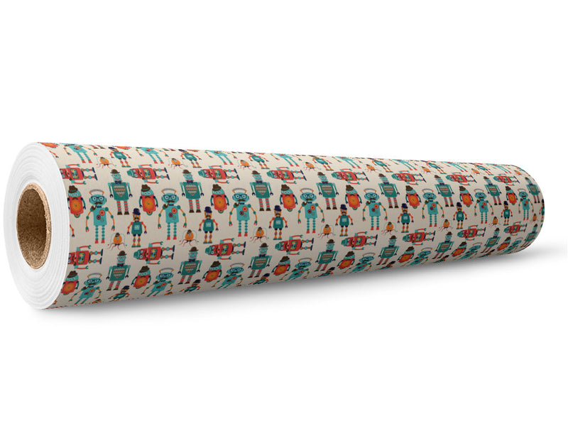 Gentleman Bots Science Fiction Wrap Film Wholesale Roll~Rwraps Series 914 Digitally Printed Vinyl Roll~5