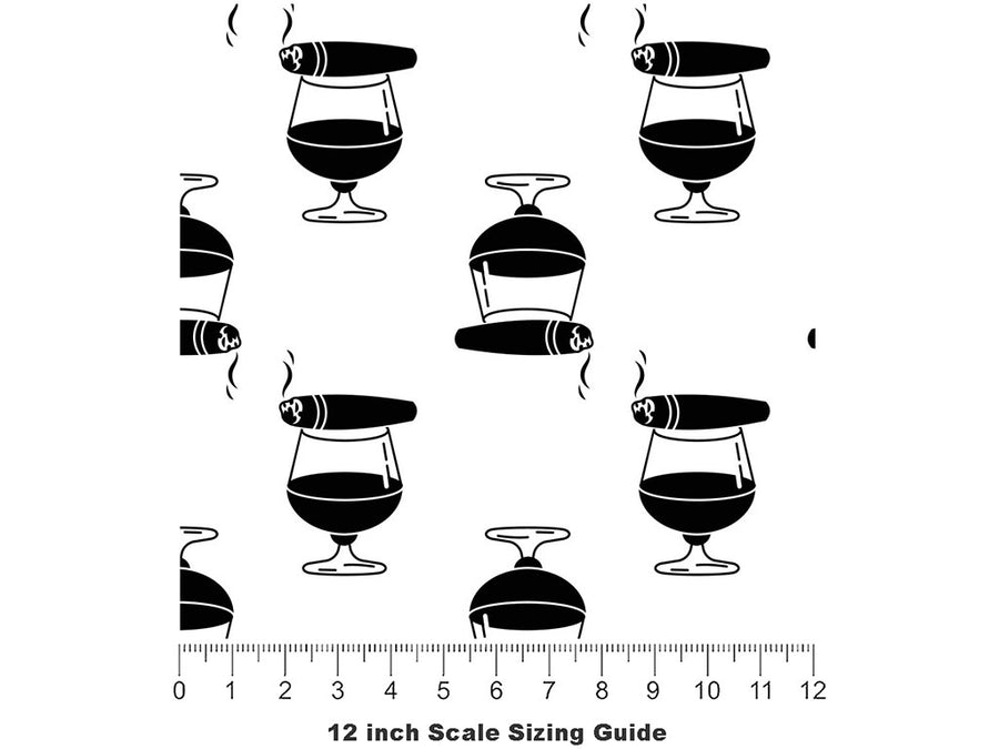 Gentlemen Please Alcohol Vinyl Film Pattern Size 12 inch Scale~Rwraps Gentlemen Please Alcohol Sizing Chart~2