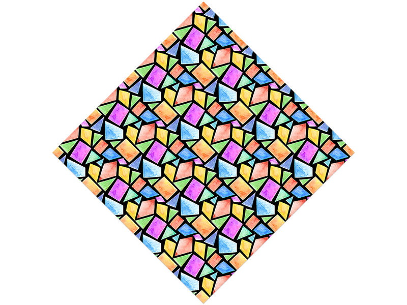 Geometric Menagerie Mosaic Vinyl Wrap Pattern