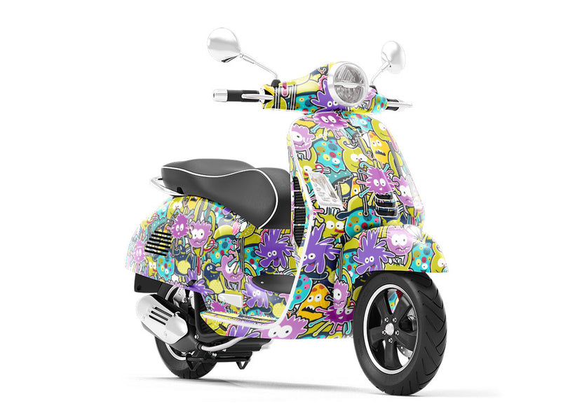 Germophobe Sticker Bomb Vespa Scooter Wrap Film