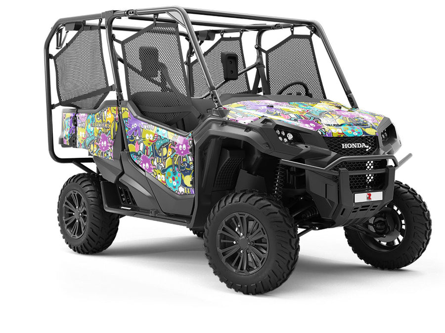 Germophobe Sticker Bomb Utility Vehicle Vinyl Wrap