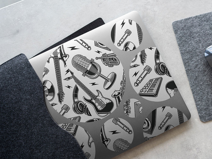 get groovy music DIY Laptop Stickers