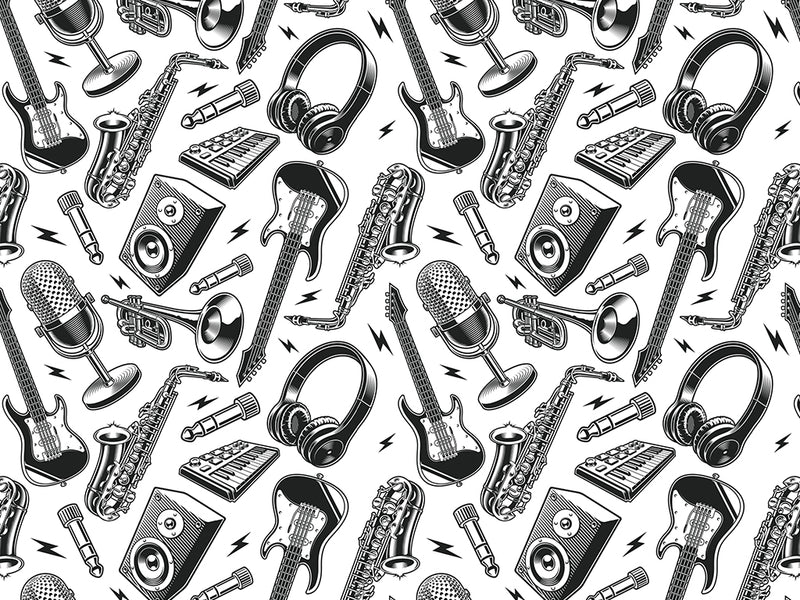 Get Groovy Music Vinyl Wrap Pattern~Rwraps Series 914 Digitally Printed Vinyl Wrap~0