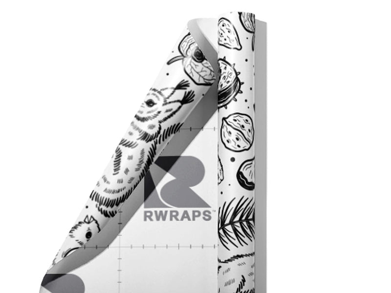Getting Ready Rodent Wrap Film Sheets~Rwraps Series 914 Getting Ready Rodent Scrolled Sheet~3