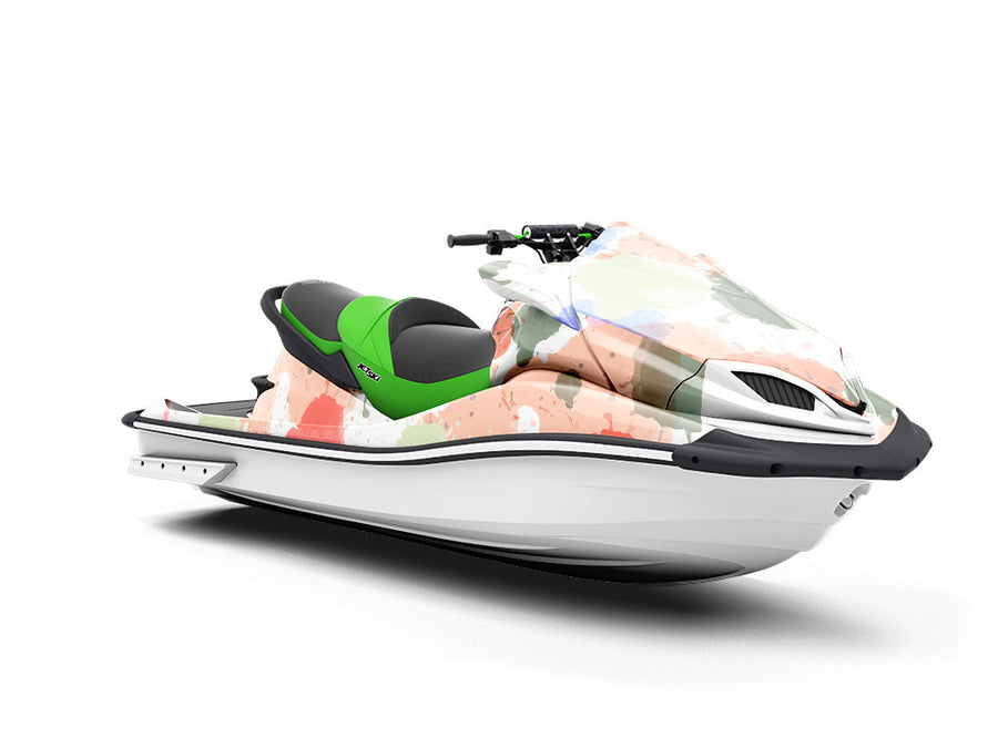 Getting Through It Watercolor Jet Ski Vinyl Customized Wrap