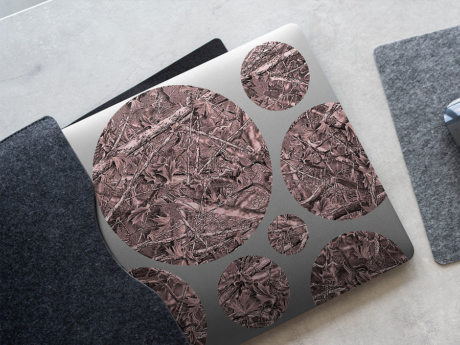 ghost pink camouflage DIY Laptop Stickers