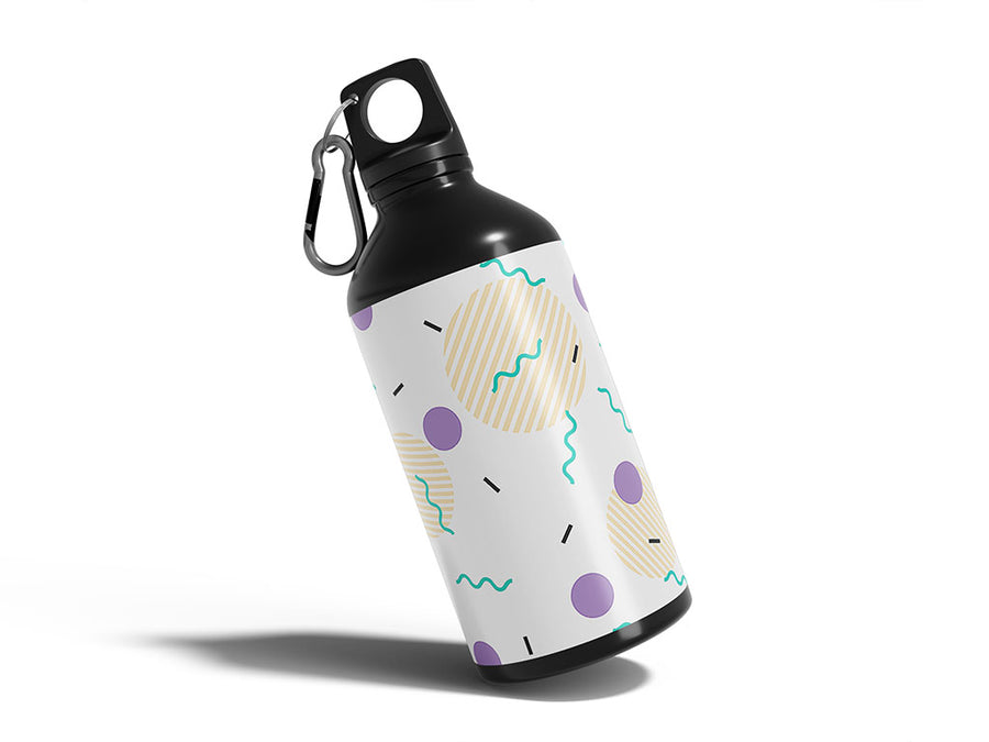 ghost type abstract geometric Water Bottle DIY Stickers