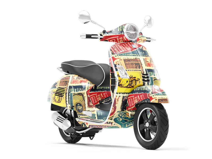 Ghostly Adverts Sticker Bomb Vespa Scooter Wrap Film
