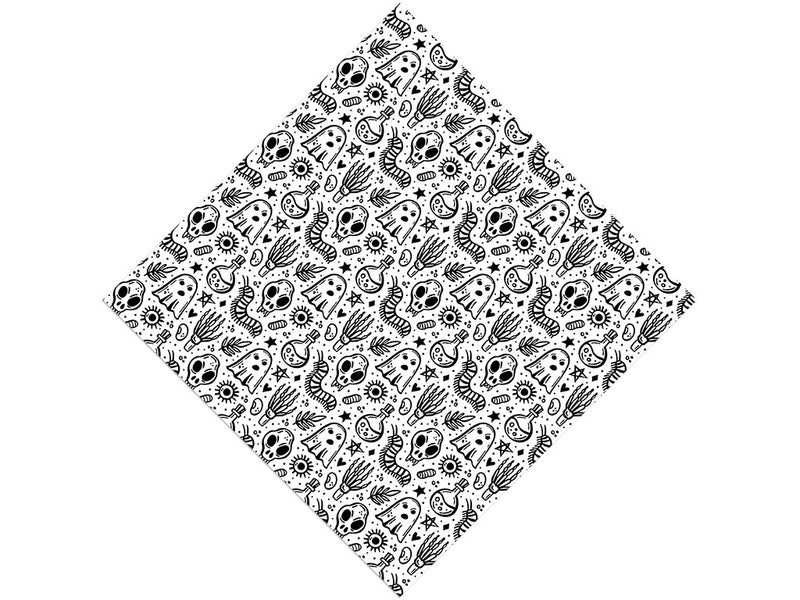 Ghostly Pale Spooky Fun Vinyl Wrap Pattern