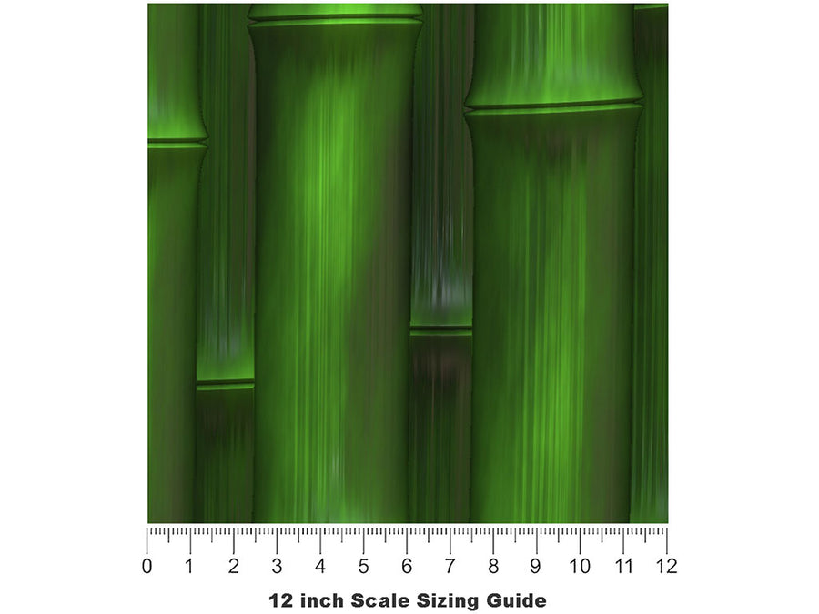 Giant Cane Bamboo Vinyl Film Pattern Size 12 inch Scale~Rwraps Giant Cane Bamboo Sizing Chart~2