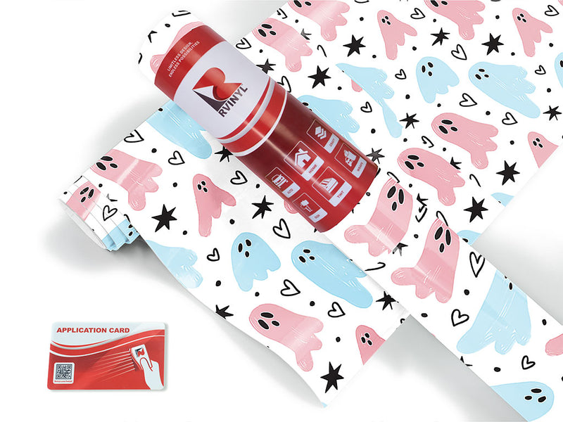 girly ghosties halloween Craft Vinyl Roll