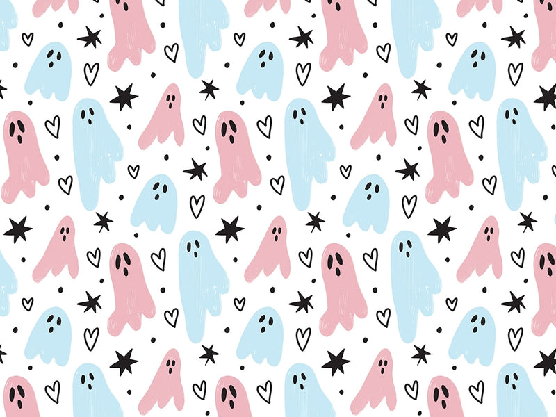 Girly Ghosties Halloween Vinyl Wrap Pattern~Rwraps Series 914 Digitally Printed Vinyl Wrap~0