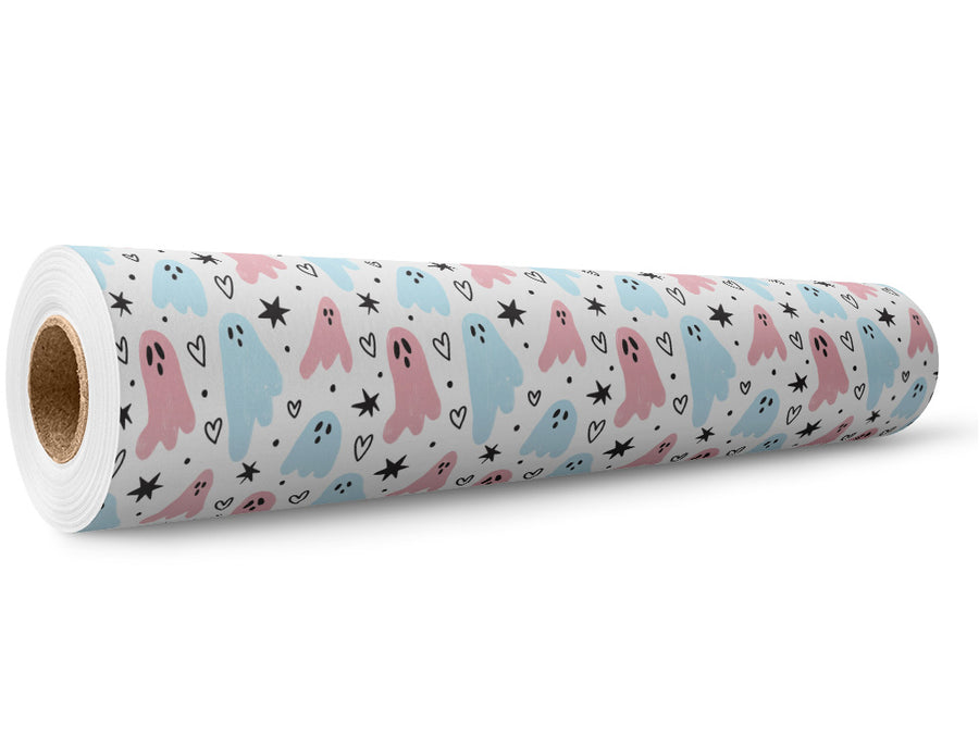 Girly Ghosties Halloween Wrap Film Wholesale Roll~Rwraps Series 914 Digitally Printed Vinyl Roll~5